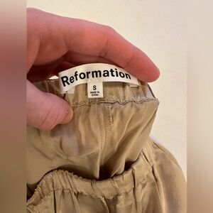 Reformation 100% silk pants